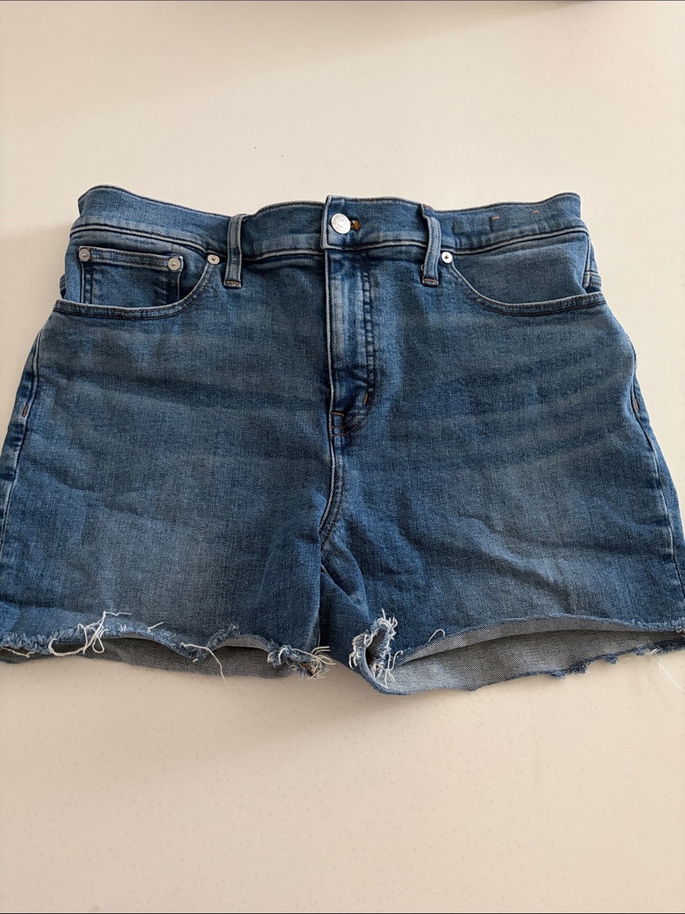Madewell Blue Denim Cutoff Shorts